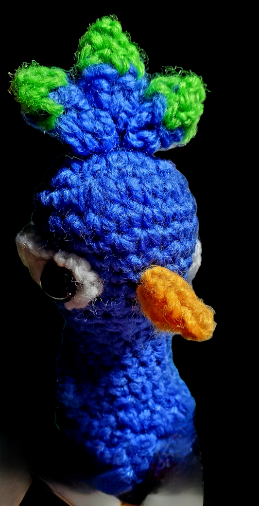 Amigurumi Crocheted Peacock